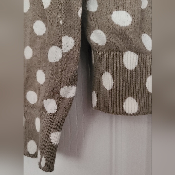 100% cotton sweater with polka dots - Picture 5 of 8